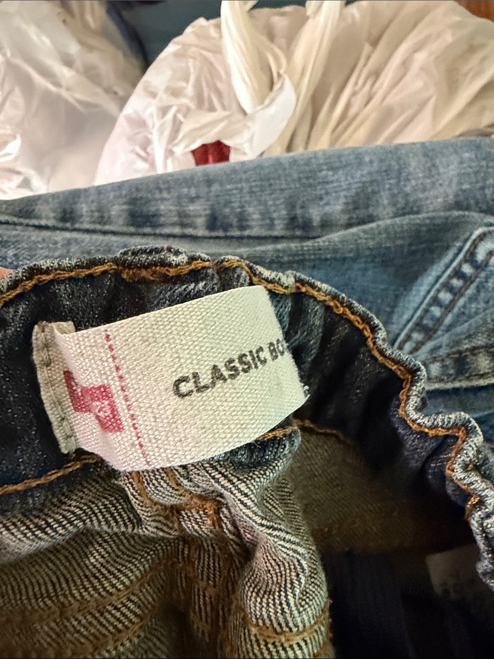 LOT WRANGLER Classic Boot Cut Boys Jeans Lot Adjustable Waistband Size 5 Regular - Picture 6 of 8
